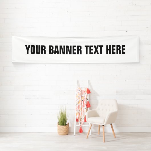 Maak uw eigen aangepaste binnen- of buitenbanner spandoek (Insitu)