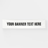 Maak uw eigen aangepaste binnen- of buitenbanner spandoek (Horizontaal)