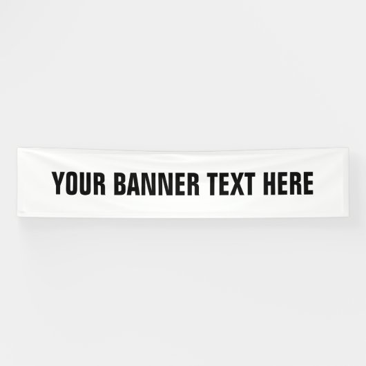 Maak uw eigen aangepaste binnen- of buitenbanner spandoek (Horizontaal)