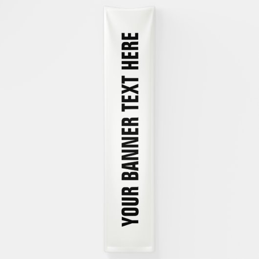 Maak uw eigen aangepaste binnen- of buitenbanner spandoek (Verticaal)