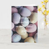 Maak Uw Eigen Aangepaste Citaat - Chocolade Eieren Kaart (Gele Bloem)