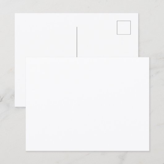 Maak uw eigen aangepaste eenvoudige ontwerp ansich briefkaart (Voorkant / Achterkant)
