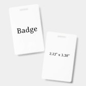 Maak Uw Eigen Aangepaste Eenvoudige Ontwerp Badge (Voor- en achterkant)