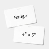 Maak Uw Eigen Aangepaste Eenvoudige Ontwerp Badge (Voor- en achterkant)