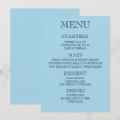 Maak uw eigen aangepaste evenementen-/restaurantme menu (Voorkant / Achterkant)