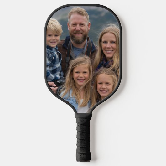 Maak uw eigen aangepaste familiefoto gepersonalise pickleball paddle (Voorkant)