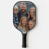 Maak uw eigen aangepaste familiefoto gepersonalise pickleball paddle (Achterkant)