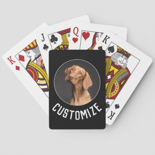 Maak uw eigen Aangepaste Foto / Afbeelding en teks Pokerkaarten (Achterkant)