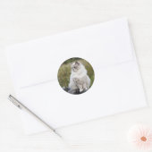Maak uw eigen aangepaste foto Huisdier Kat Hond Di Ronde Sticker (Envelop)