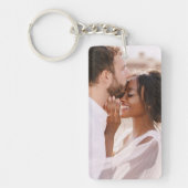 Maak Uw Eigen Aangepaste Foto Moderne Foto Sleutelhanger (Voorkant)