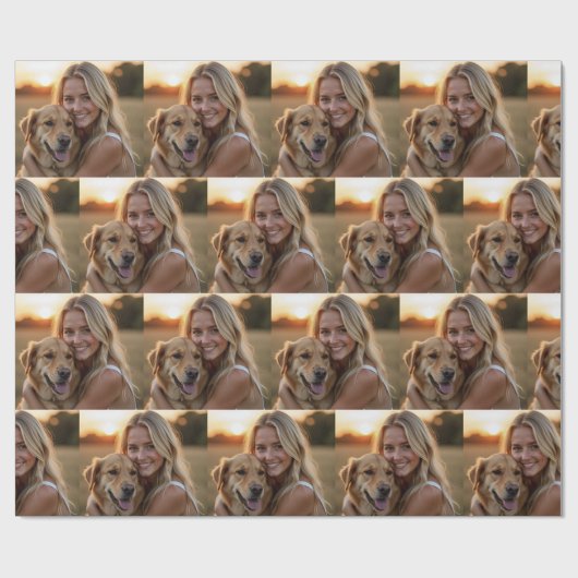 Maak uw eigen aangepaste foto op maat cadeaupapier (Vlak)