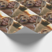 Maak uw eigen aangepaste foto op maat cadeaupapier (Hoek)