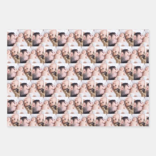 Maak uw eigen aangepaste fotopatroon inpakpapier vel (Voorkant 2)