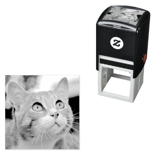 Maak uw eigen aangepaste fotostempel Pet Cat Afbee Zelfinktende Stempel (In situ)