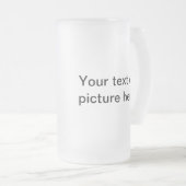 Maak uw eigen aangepaste, gepersonaliseerde glas matglas bierpul (Voorkant rechts)