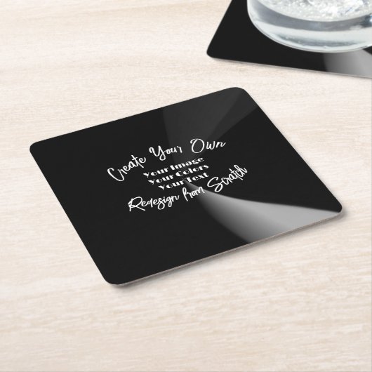 Maak Uw Eigen Aangepaste Gepersonaliseerde Kartonnen Onderzetters (Schuin)