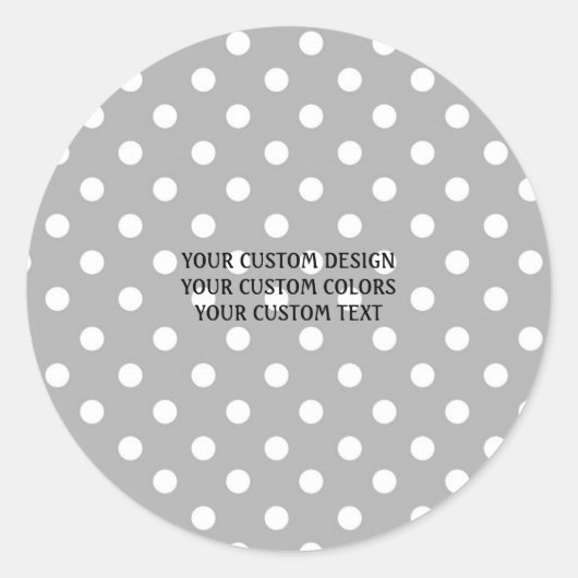 Maak Uw Eigen Aangepaste Gepersonaliseerde Ronde Sticker (Voorkant)