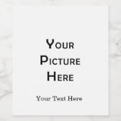 Maak uw eigen aangepaste lege sjabloon fotontwerp wijn etiket (Enkel label)