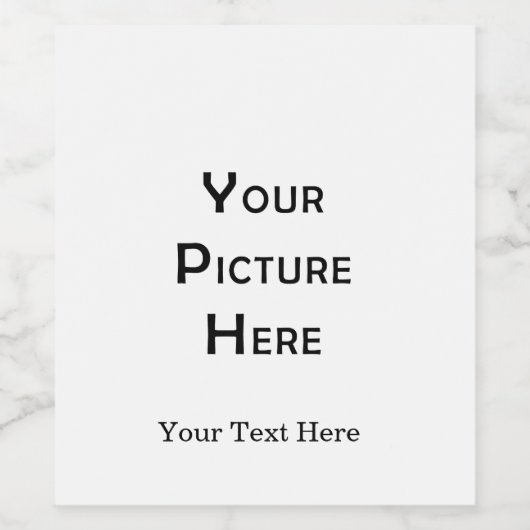 Maak uw eigen aangepaste lege sjabloon fotontwerp wijn etiket (Enkel label)