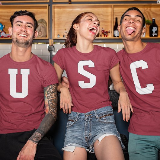 Maak uw eigen Aangepaste Letter of Nummer persoonl T-shirt