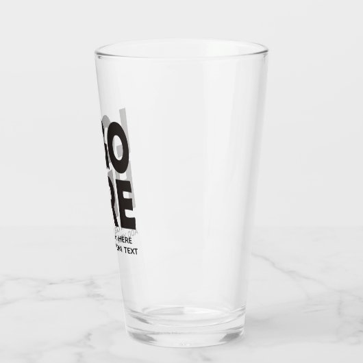 Maak uw eigen aangepaste logo en promotionele teks glas (Links)
