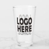 Maak uw eigen aangepaste logo en promotionele teks glas (Achterkant)