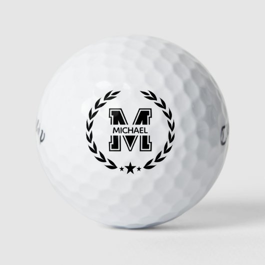 Maak Uw Eigen Aangepaste Merkmonogram Golfballen (Voorkant)