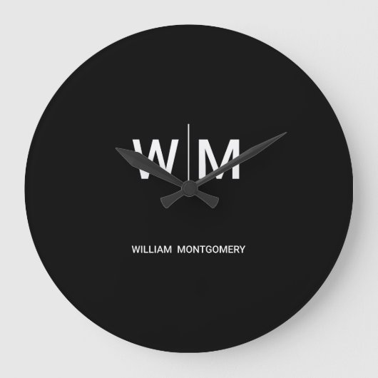 maak uw eigen aangepaste minimalistische & elegant grote klok (Voorkant)