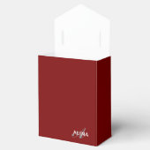 Maak Uw Eigen Aangepaste Monogram Kleur Match Bedankdoosjes (Geopend)