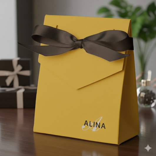 Maak Uw Eigen Aangepaste Monogram Kleur Match Bedankdoosjes