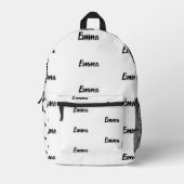 Maak uw eigen aangepaste naam gepersonaliseerde ru bedrukte rugzak (Voorkant)