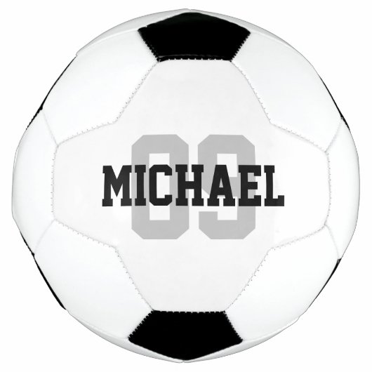 Maak Uw Eigen Aangepaste Naam Nummer Voetbal (Voorkant)