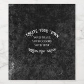 Maak uw eigen aangepaste ontwerp wijn etiket (Enkel label)