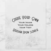 Maak Uw Eigen Aangepaste Ontwerp Wijn Etiket (Enkel label)