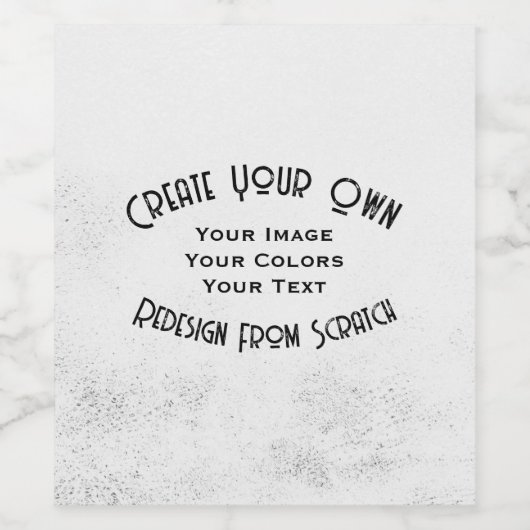 Maak Uw Eigen Aangepaste Ontwerp Wijn Etiket (Enkel label)