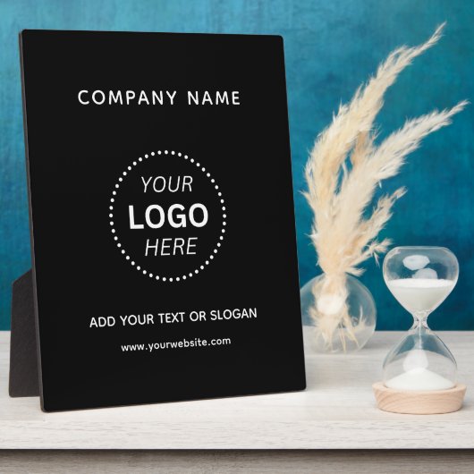 Maak uw eigen aangepaste ontwerp Zakelijk logo tek Fotoplaat (Zijkant)