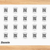 Maak uw eigen aangepaste QR-code Ronde Sticker