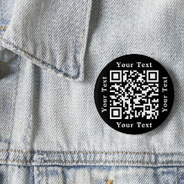 Maak uw eigen aangepaste QR-code voor uw bedrijfsw Ronde Button 5,7 Cm