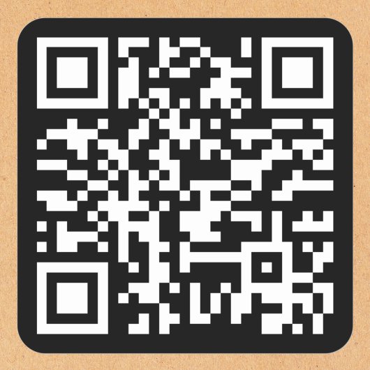 Maak uw eigen aangepaste QR-code voor uw bedrijfsw Vierkante Sticker