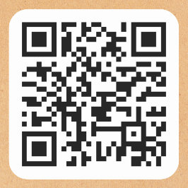 Maak uw eigen aangepaste QR-code websiteadres URL Vierkante Sticker
