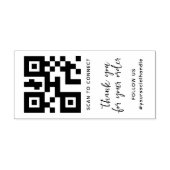 Maak uw eigen aangepaste QR-promotiecode Rubberstempel (Afrduk)