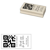 Maak uw eigen aangepaste QR-promotiecode Rubberstempel (Gestempeld)