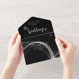 Maak Uw Eigen Aangepaste Rooklint All In One Uitnodiging