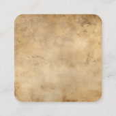 Maak Uw Eigen Aangepaste Sepia Oude Papier Informatiekaartje (Achterkant)