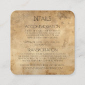 Maak Uw Eigen Aangepaste Sepia Oude Papier Informatiekaartje (Voorkant)