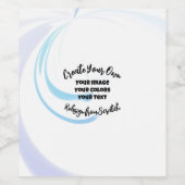 Maak Uw Eigen Aangepaste Wijn Etiket (Enkel label)