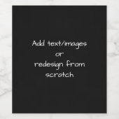 Maak uw eigen aangepaste wijn etiket (Enkel label)