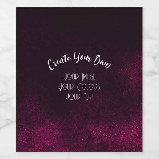 Maak Uw Eigen Aangepaste Wijn Etiket (Enkel label)