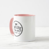 Maak Uw Eigen Aanpasbare Combo Mok ROZE (Voorkant links)