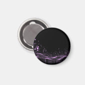 Maak uw eigen - Aanpasbare Glitterlint Roze Magneet (Voorkant / Achterkant)